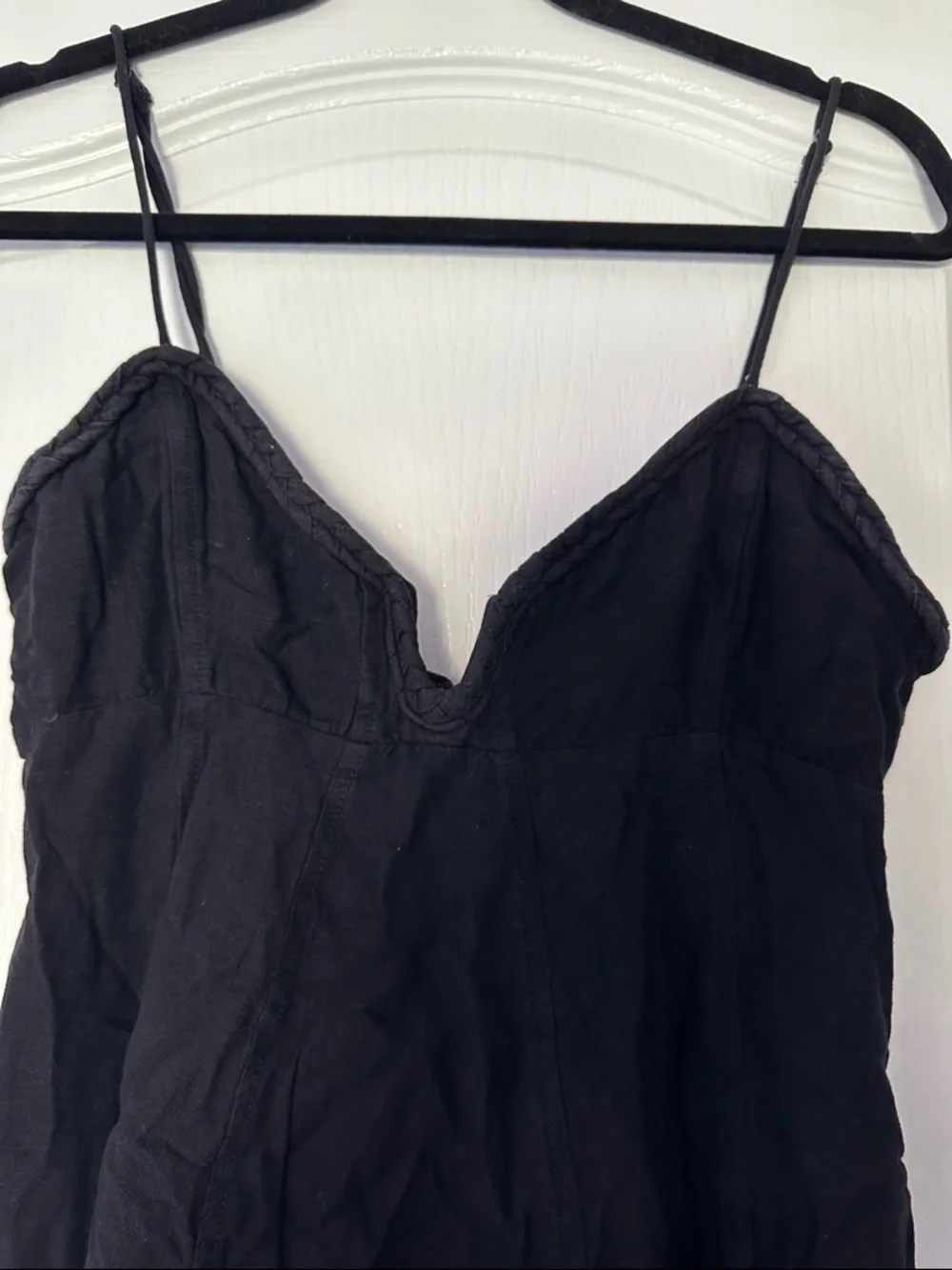 Free People Black Spaghetti Strap Mini Dress - Picture 4 of 4